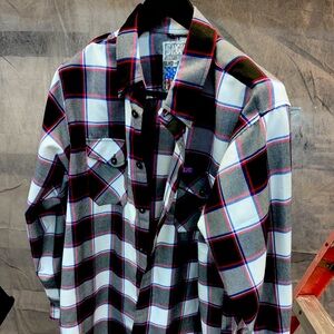 Dixxon XL BUTTON UP BRIGHT WHITE AND NEW